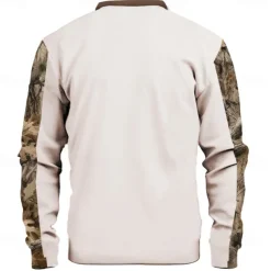 Men's Deer Sweatshirt Sweatshirt Zip Sweatshirt Long Sleeve Sweatshirt Stand Collar Zip Fashion Daily Simple Print Vacation Holiday Going out Pocket Front Zipper Winter