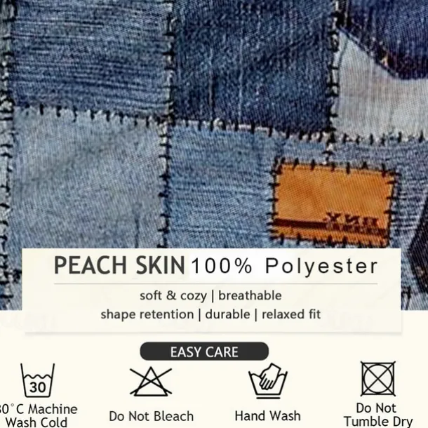 Men's Denim Color block stitching Swim Trunks Swim Shorts Board Shorts Mid Waist Hawaiian Casual Holiday Beach Drawstring with Mesh lining Elastic Waist Designer Clothing Apparel