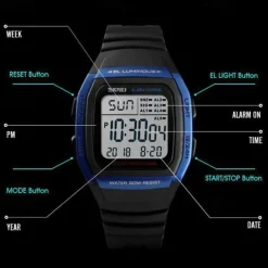 Men's Digital Waterproof Sport Watches Man Army Military Quartz Watch Male WristWatch
