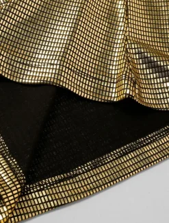 Men's Disco Pants Flared Pants Trousers Casual Pants Buttons Pocket Plain Comfort Party Stage Disco Lights Fashion Casual Gold Micro-elastic