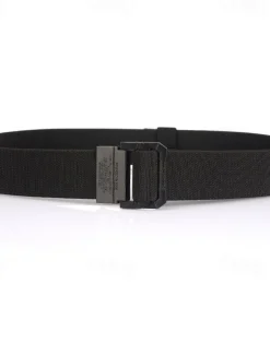 Men's Double-ring Buckle Belt Waist Belt Black Red Alloy Durable Adjustable Plain Outdoor Daily