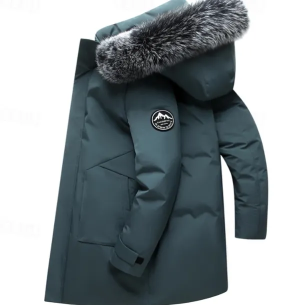 Men's Down Jacket Padded Sports Outdoor Winter Polyester Thermal Warm Windproof Breathable Wearproof Regular Fit Blue-Green green grey Black Vest