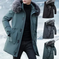 Men's Down Jacket Padded Sports Outdoor Winter Polyester Thermal Warm Windproof Breathable Wearproof Regular Fit Blue-Green green grey Black Vest