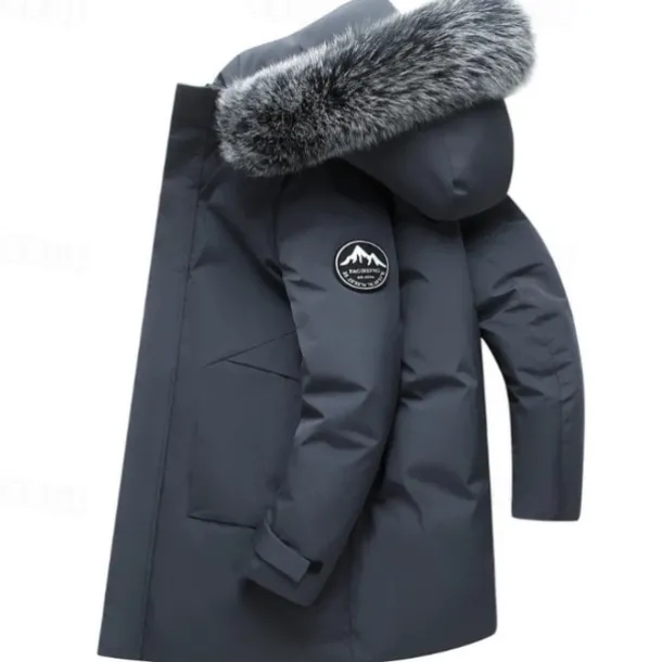 Men's Down Jacket Padded Sports Outdoor Winter Polyester Thermal Warm Windproof Breathable Wearproof Regular Fit Blue-Green green grey Black Vest