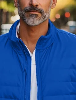 Men's Down Jacket Puffer Jacket Zipper Pocket Outdoor Christmas Gifts Home Regular Classic Thermal Warm Windproof Breathable Winter Autumn / Fall Solid Color Black Red Navy Blue Royal Blue Puffer