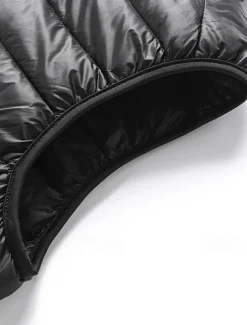 Men's Down Vest Puffer Vest Gilet Daily Date Vacation Fashion Casual Fall & Winter Pocket Nylon Duckdown Warm Comfortable Solid Color Zipper Stand Collar Regular Fit Black Burgundy Blue Gray Vest