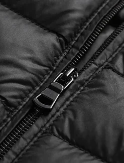 Men's Down Vest Puffer Vest Gilet Daily Date Vacation Fashion Casual Fall & Winter Pocket Nylon Duckdown Warm Comfortable Solid Color Zipper Stand Collar Regular Fit Black Burgundy Blue Gray Vest