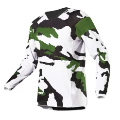 Men's Downhill Jersey Long Sleeve Mountain Bike MTB Road Bike Cycling Navy White Red Camo / Camouflage Bike Jersey Breathable Quick Dry Polyester Spandex Sports Camo / Camouflage Clothing Apparel