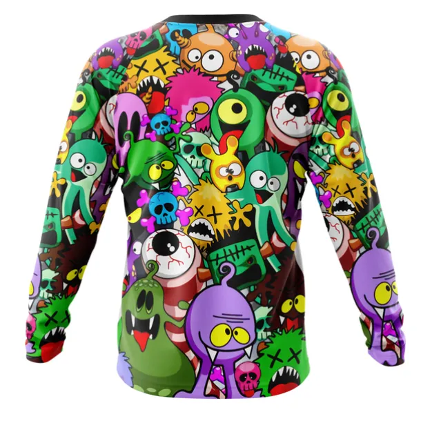 Men's Downhill Jersey Long Sleeve Mountain Bike MTB Road Bike Cycling Winter Black White Army Green Graphic Bike Fleece Lining Warm Breathable Fleece Spandex Sports Graphic Clothing Apparel