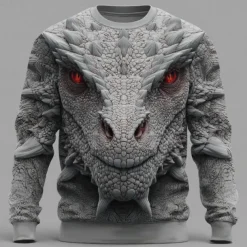 Men's Dragon 3D Sweatshirt Sweatshirt Long Sleeve Sweatshirt Crew Neck Casual Punk & Gothic 3D Print Party Streetwear All Seasons