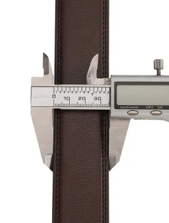 Men's Dress Belt Leather Belt Ratchet Belt Black Brown Cowhide Alloy Fashion Plain Daily Wear Going out Weekend