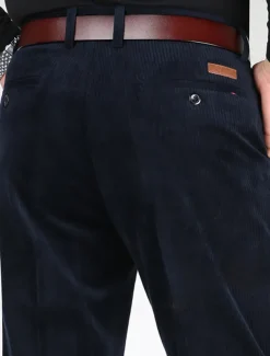 Men's Dress Pants Corduroy Pants Winter Pants Trousers Slacks Pocket Plain Comfort Breathable Outdoor Daily Going out Fashion Casual Black Army Green