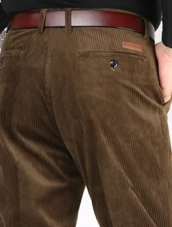 Men's Dress Pants Corduroy Pants Winter Pants Trousers Slacks Pocket Plain Comfort Breathable Outdoor Daily Going out Fashion Casual Black Army Green