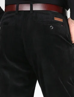 Men's Dress Pants Corduroy Pants Winter Pants Trousers Slacks Pocket Plain Comfort Breathable Outdoor Daily Going out Fashion Casual Black Army Green