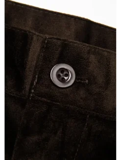 Men's Dress Pants Flared Pants Bell Bottom Trousers Suit Pants Front Pocket Plain Comfort Business Daily Holiday Fashion Chic & Modern Yellow Brown