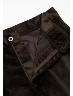 Men's Dress Pants Flared Pants Bell Bottom Trousers Suit Pants Front Pocket Plain Comfort Business Daily Holiday Fashion Chic & Modern Yellow Brown