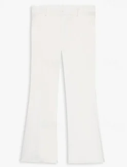 Men's Dress Pants Flared Pants Bell Bottom Trousers Pocket Plain Comfort Breathable Full Length Outdoor Daily Going out Elegant Fashion White Dark Gray Stretchy