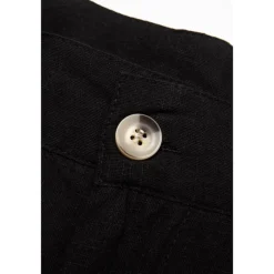 Men's Dress Pants Linen Pants Summer Pants Pleated Pants Front Pocket Straight Leg Plain Comfort Breathable Casual Daily Holiday Fashion Basic Black White