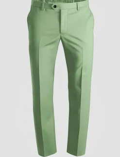 Men's Dress Pants Long Solid Color Micro-elastic Regular Fit Black Red Burgundy 2023