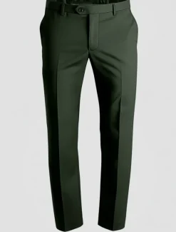 Men's Dress Pants Long Solid Color Micro-elastic Regular Fit Black Red Burgundy 2023