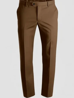 Men's Dress Pants Long Solid Color Micro-elastic Regular Fit Black Red Burgundy 2023