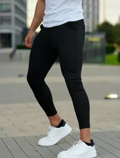 Men's Dress Pants Skinny Trousers Chinos Buttons Pocket Plain Comfort Ankle-Length Formal Party Work Fashion Classic Style Black Blue Micro-elastic