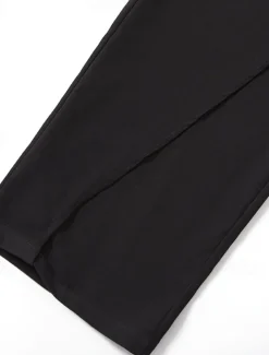 Men's Dress Pants Trousers Pocket Layered Straight Leg Plain Comfort Soft Full Length Outdoor Daily Going out Fashion Streetwear Black White Micro-elastic