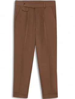 Men's Dress Pants Trousers Slacks Pleated Pants Suit Pants High Rise Plain Comfort Breathable Wedding Outdoor Daily Elegant Vintage Black White