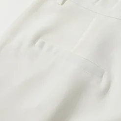 Men's Dress Pants Trousers Casual Pants Suit Pants Buttons Front Pocket Straight Leg Plain Comfort Wedding Business Daily Fashion Chic & Modern Black White