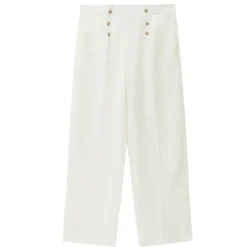 Men's Dress Pants Trousers Casual Pants Suit Pants Buttons Front Pocket Straight Leg Plain Comfort Wedding Business Daily Fashion Chic & Modern Black White