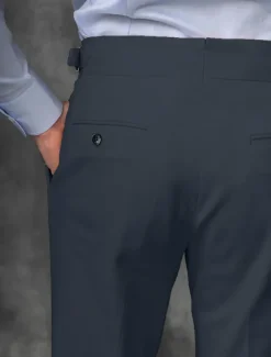 Men's Dress Pants Trousers Suit Pants Gurkha Pants Pocket Plain Comfort Breathable Outdoor Daily Going out Fashion Casual Slim Black White