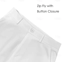 Men's Dress Pants Trousers Suit Pants Blood stains Halloween Costumes Full Length Outdoor Holiday Dark Gothic Style Light Khaki Red Micro-elastic