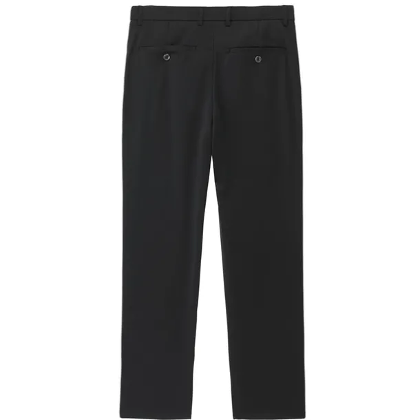 Men's Dress Pants Trousers Slacks Flat Front Pants Suit Pants Straight Leg Geometry Stretch No-Iron Formal Wedding Business Classic Style Casual Black Royal Blue High Waist Stretchy