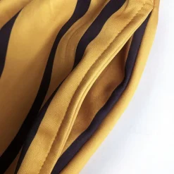 Men's Dress Pants Trousers Chinos Pocket Drawstring Elastic Waist Stripe Comfort Formal Party Work Fashion Classic Style White Yellow Micro-elastic