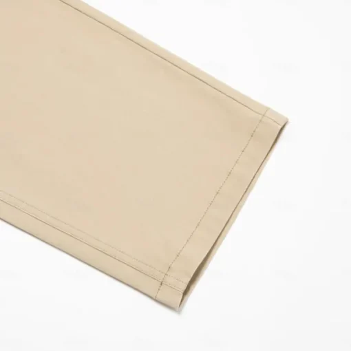 Men's Dress Pants Zipper Pocket Solid Color Breathable Full Length Formal Office Business Chic & Modern Formal Navy Blue Khaki Micro-elastic