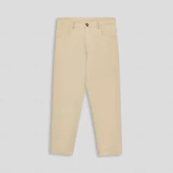 Men's Dress Pants Zipper Pocket Solid Color Breathable Full Length Formal Office Business Chic & Modern Formal Navy Blue Khaki Micro-elastic