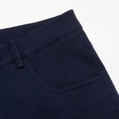 Men's Dress Pants Zipper Pocket Solid Color Breathable Full Length Formal Office Work Chic & Modern Formal Navy Blue Khaki Micro-elastic