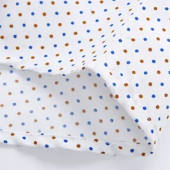 Men's Dress Shirt Button Down Shirt Collared Shirt Polka Dot Wedding Outdoor Black White Red Navy Blue Long Sleeve Turndown Summer Spring Clothing Apparel Print