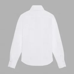 Men's Dress Shirt Button Up Shirt Solid Color School Formal White Blue Light Sky Blue Light Blue-White Long Sleeve Turndown All Seasons Clothing Apparel