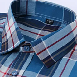 Men's Dress Shirt Casual Shirt Plaid Check Shirt Graphic Prints Square Neck Light Yellow Light Pink Black / Gray White / Green Sea Blue Casual Daily Short Sleeve collared shirts Clothing Apparel