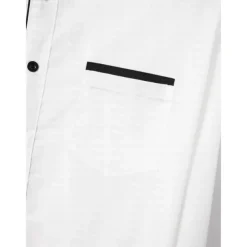 Men's Dress Shirt Casual Shirt Black White Light Green Burgundy Blue Long Sleeve Color Block Solid / Plain Color Turndown Wedding Vacation Button-Down Clothing Apparel Cotton Fashion Leisure