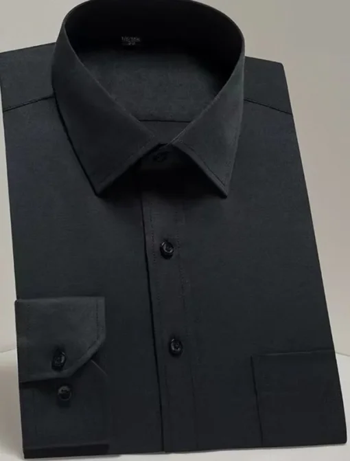 Men's Dress Shirt Non Iron Shirt Tuxedo Shirts Solid / Plain Color Wedding Office & Career Black White Yellow Pink Long Sleeve Shirt Collar All Seasons Clothing Apparel Print