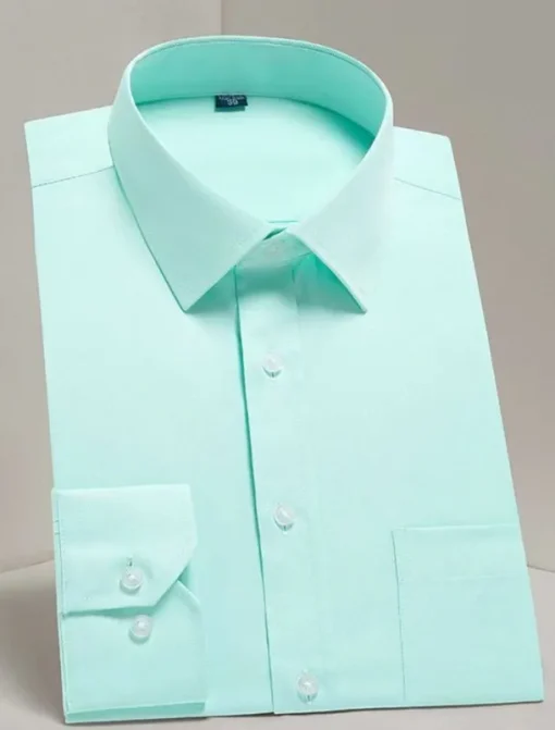 Men's Dress Shirt Non Iron Shirt Tuxedo Shirts Solid / Plain Color Wedding Office & Career Black White Yellow Pink Long Sleeve Shirt Collar All Seasons Clothing Apparel Print
