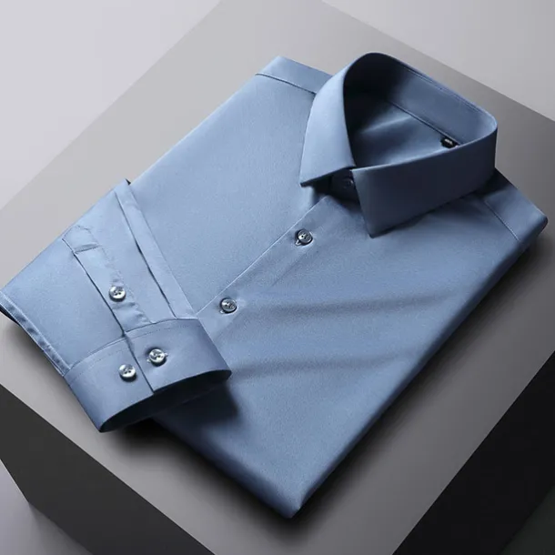 Men's Dress Shirt Non Iron Shirt Graphic Prints Wedding Outdoor Wine Blue-Green Black White Long Sleeve Turndown Spring & Fall Clothing Apparel