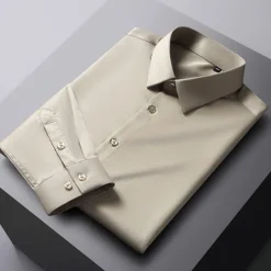 Men's Dress Shirt Non Iron Shirt Graphic Prints Wedding Outdoor Wine Blue-Green Black White Long Sleeve Turndown Spring & Fall Clothing Apparel