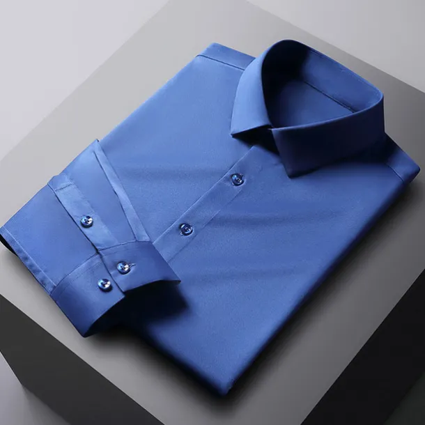 Men's Dress Shirt Non Iron Shirt Graphic Prints Wedding Outdoor Wine Blue-Green Black White Long Sleeve Turndown Spring & Fall Clothing Apparel