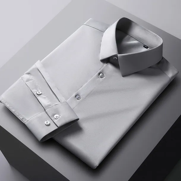 Men's Dress Shirt Non Iron Shirt Graphic Prints Wedding Outdoor Wine Blue-Green Black White Long Sleeve Turndown Spring & Fall Clothing Apparel