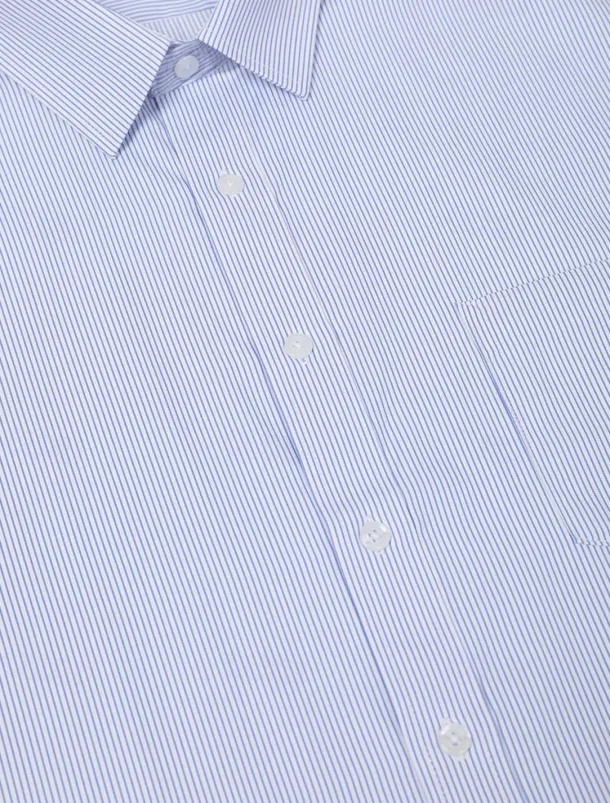 Men's Dress Shirt Non Iron Shirt Collared Shirt Button Up Shirt Striped Wedding Work A D G H Long Sleeve Collar Spring & Fall Clothing Apparel Button-Down