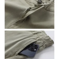 Men's Dress Shorts Burmuda Shorts Work Shorts Ruched Pocket Plain Comfort Breathable Knee Length Outdoor Business Fashion Casual Black Wine