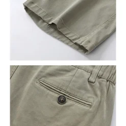 Men's Dress Shorts Burmuda Shorts Work Shorts Ruched Pocket Plain Comfort Breathable Knee Length Outdoor Business Fashion Casual Black Wine